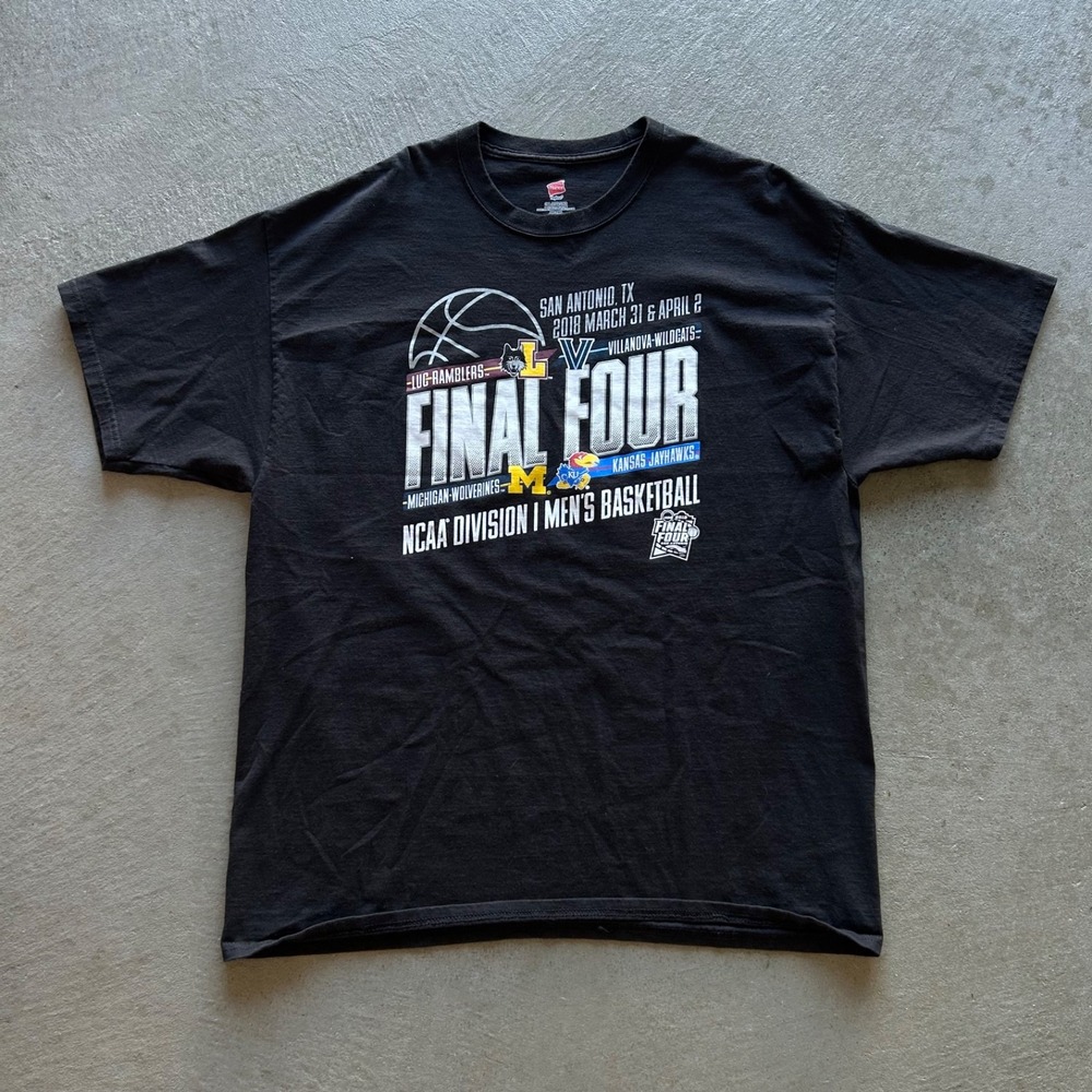 Final Four 2018 Shirt Size XXL Black NCAA Basketball March Madness College